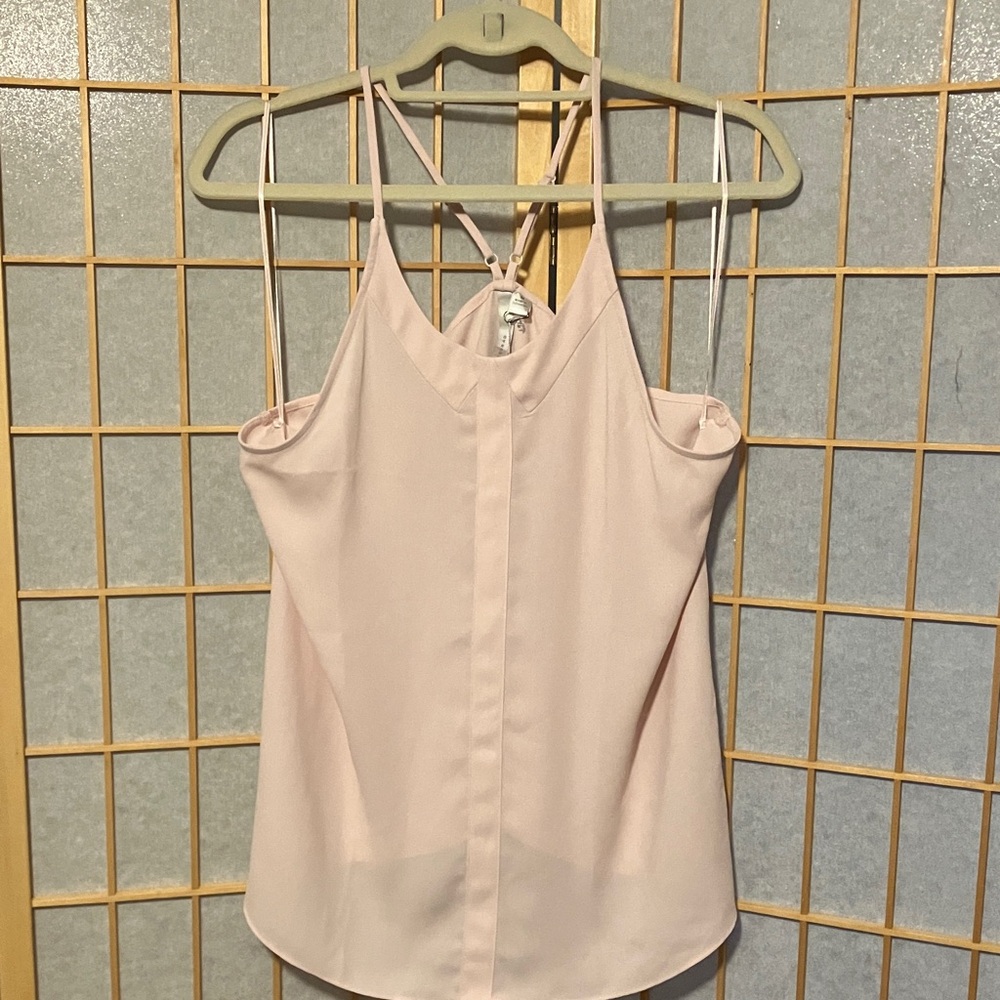 NWT - LC Lauren Conrad Pale Blush Strappy Camisole Tank